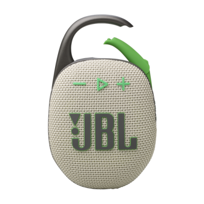 JBL Clip 5 Ultra Portable Bluetooth Speaker in Sand - JBLCLIP5SANDAM