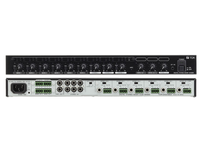 TOA M-633D CU Digital Stereo Mixer -